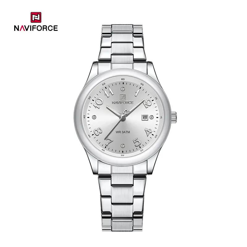 ساعت نیوی فورس زنانه بند استیل